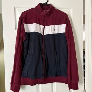 Original Penguin Maroon Zip-Up Jacket